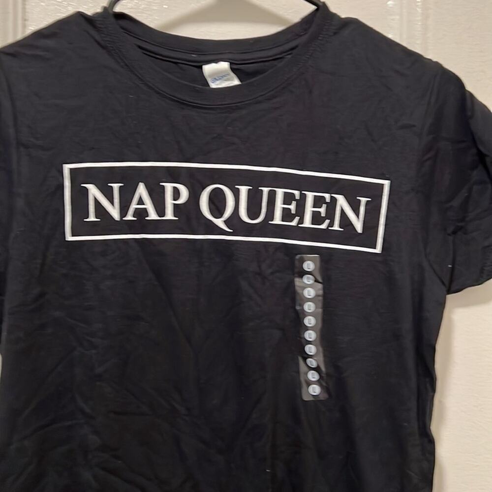 NWT Nap Queen Black T-Shirt Juniors Size Large - Picture 2 of 5